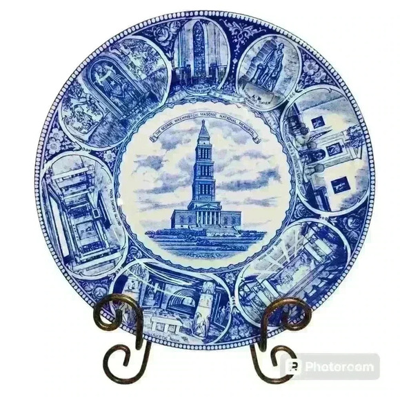 Old English Staffordshire Ware Other - Old English Staffordshire Ware "The George Washington Masonic National Memorial"